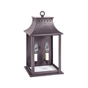 Northeast Lantern 11331-LT2 Rockland Large Square Pagoda Wall 2 Light Candelabra Sockets 10