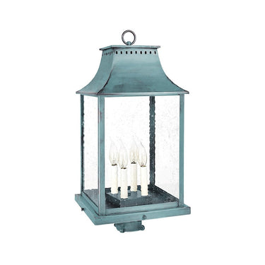 Northeast Lantern 11333-LT4 Rockland Large Square Pagoda Post 4 Light Candelabra Sockets 15