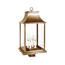 Northeast Lantern 11333-LT4 Rockland Large Square Pagoda Post 4 Light Candelabra Sockets 3