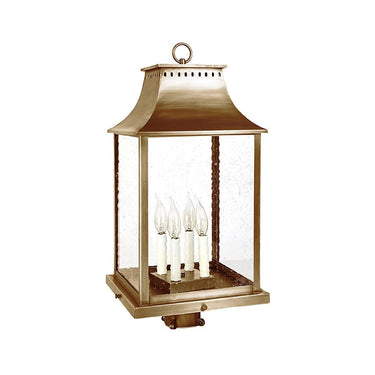 Northeast Lantern 11333-LT4 Rockland Large Square Pagoda Post 4 Light Candelabra Sockets 3