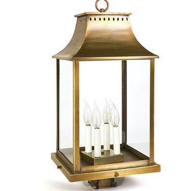 Northeast Lantern 11333-LT4 Rockland Large Square Pagoda Post 4 Light Candelabra Sockets - Crescent Harbor