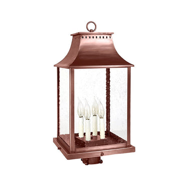 Northeast Lantern 11333-LT4 Rockland Large Square Pagoda Post 4 Light Candelabra Sockets 6