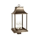 Northeast Lantern 11333-LT4 Rockland Large Square Pagoda Post 4 Light Candelabra Sockets 7