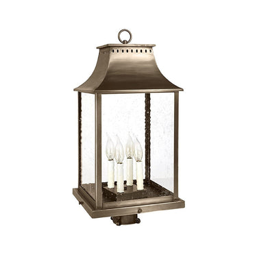 Northeast Lantern 11333-LT4 Rockland Large Square Pagoda Post 4 Light Candelabra Sockets 9