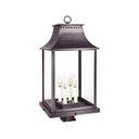 Northeast Lantern 11333-LT4 Rockland Large Square Pagoda Post 4 Light Candelabra Sockets 10