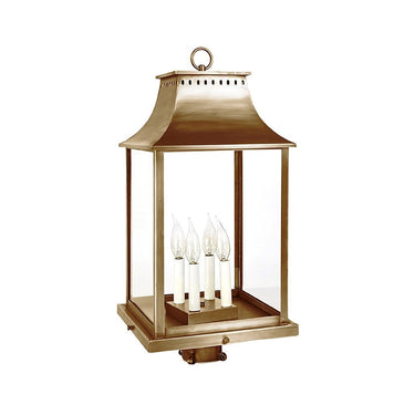 Northeast Lantern 11333-LT4 Rockland Large Square Pagoda Post 4 Light Candelabra Sockets 1