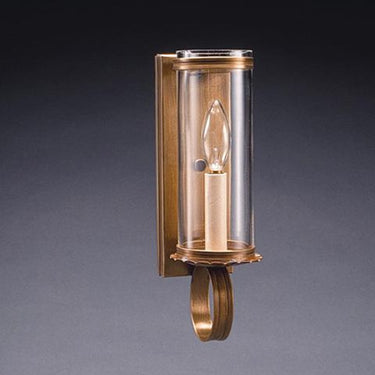 Northeast Lantern 115-LT1 Wall Sconce 3" x 8" Glass Cylinder 1 Light - Crescent Harbor