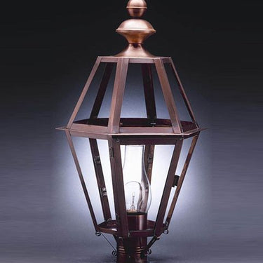Northeast Lantern 1623-CIM Post Medium Base Socket With Chimney - Crescent Harbor