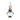Northeast Lantern 2042-MED Onion Hanging No Cage Medium Base Soket 9