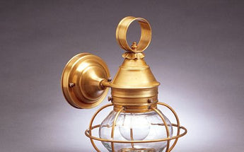 Northeast Lantern 2515-MED Caged Onion Wall Medium Base Socket - Crescent Harbor