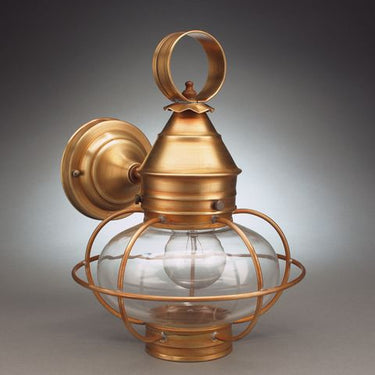 Northeast Lantern 2525-MED Caged Onion Wall Medium Base Socket - Crescent Harbor