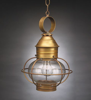 Northeast Lantern 2532-MED Caged Onion Hanging Medium Base Socket - Crescent Harbor