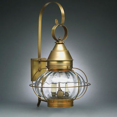 Northeast Lantern 2571-LT2 Caged Onion Wall 2 Light Candelabra Socket - Crescent Harbor
