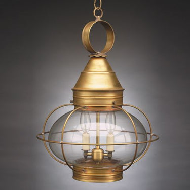 Northeast Lantern 2572-LT2 Caged Onion Hanging 2 Light Candelabra Socket - Crescent Harbor