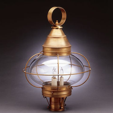 Northeast Lantern 2573-LT3 Caged Onion Post 3 Light Candelabra Socket - Crescent Harbor