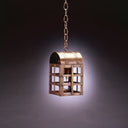Northeast Lantern 6112-MED Culvert Top H-Bars Hanging Medium Base Socket With Chimney - Crescent Harbor