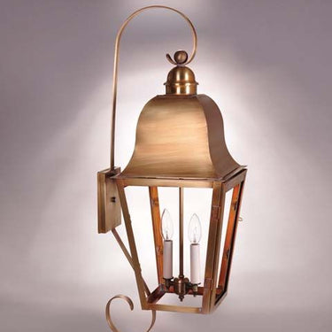Northeast Lantern 6418-LT2 Bracket Wall Fixture Top & Bottom Scroll - Crescent Harbor