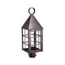 Northeast Lantern 7153-CIM Pyramid Top H-Bars Post Medium Base Socket with Chimney 12