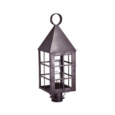 Northeast Lantern 7153-CIM Pyramid Top H-Bars Post Medium Base Socket with Chimney 12