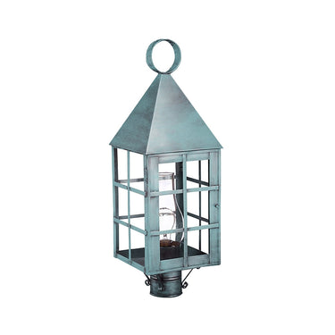 Northeast Lantern 7153-CIM Pyramid Top H-Bars Post Medium Base Socket with Chimney 13