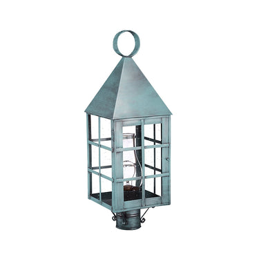 Northeast Lantern 7153-CIM Pyramid Top H-Bars Post Medium Base Socket with Chimney 14