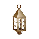 Northeast Lantern 7153-CIM Pyramid Top H-Bars Post Medium Base Socket with Chimney 2