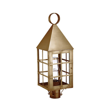 Northeast Lantern 7153-CIM Pyramid Top H-Bars Post Medium Base Socket with Chimney 3