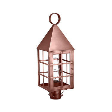 Northeast Lantern 7153-CIM Pyramid Top H-Bars Post Medium Base Socket with Chimney 4