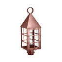 Northeast Lantern 7153-CIM Pyramid Top H-Bars Post Medium Base Socket with Chimney 5