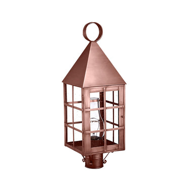 Northeast Lantern 7153-CIM Pyramid Top H-Bars Post Medium Base Socket with Chimney 5