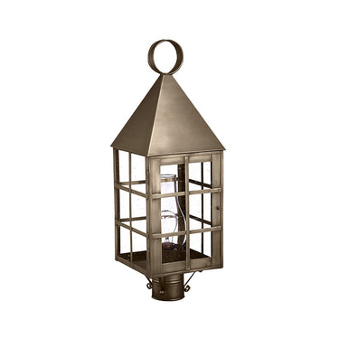 Northeast Lantern 7153-CIM Pyramid Top H-Bars Post Medium Base Socket with Chimney 8