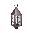Northeast Lantern 7153-CIM Pyramid Top H-Bars Post Medium Base Socket with Chimney 10