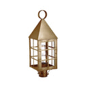 Northeast Lantern 7153-CIM Pyramid Top H-Bars Post Medium Base Socket with Chimney 1