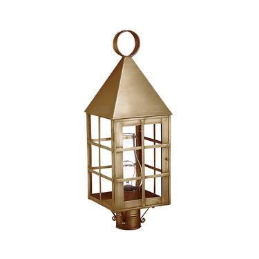 Northeast Lantern 7153-CIM Pyramid Top H-Bars Post Medium Base Socket with Chimney 1