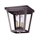Northeast Lantern 7324-LT2 Square Flush 2 Light Candelabra Sockets 12