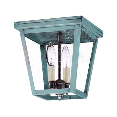Northeast Lantern 7324-LT2 Square Flush 2 Light Candelabra Sockets 14