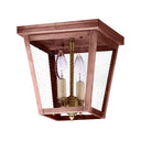 Northeast Lantern 7324-LT2 Square Flush 2 Light Candelabra Sockets 6