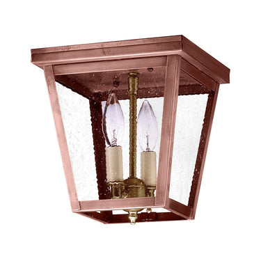 Northeast Lantern 7324-LT2 Square Flush 2 Light Candelabra Sockets 6