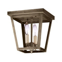 Northeast Lantern 7324-LT2 Square Flush 2 Light Candelabra Sockets 7