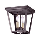 Northeast Lantern 7324-LT2 Square Flush 2 Light Candelabra Sockets 10
