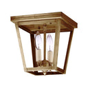 Northeast Lantern 7324-LT2 Square Flush 2 Light Candelabra Sockets 1