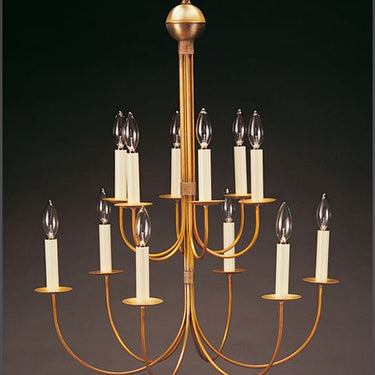 Northeast Lantern 912-LT12 Signature 12 Light 24 inch Chandelier Ceiling Light - Crescent Harbor