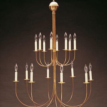 Northeast Lantern 916-LT16 Signature 16 Light 38 inch Chandelier Ceiling Light - Crescent Harbor