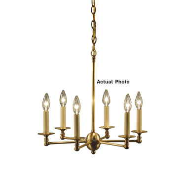 Northeast Lantern 935-LT6 Signature 6 Light 19 inch Chandelier Ceiling Light 1