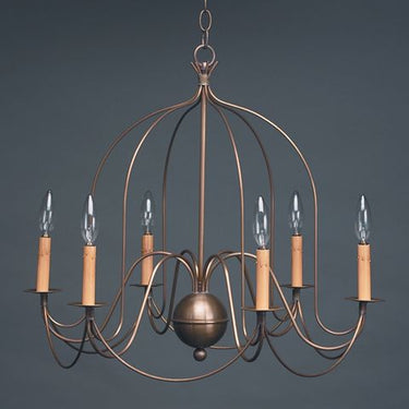 Northeast Lantern 940-LT6 Signature 6 Light 26 inch Chandelier Ceiling Light - Crescent Harbor