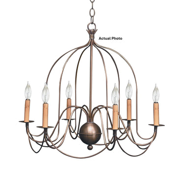 Northeast Lantern 940-LT6 Signature 6 Light 26 inch Chandelier Ceiling Light 1