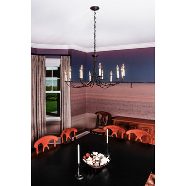Northeast Lantern 952-LT12 Signature 12 Light 34 inch Chandelier Ceiling Light 2