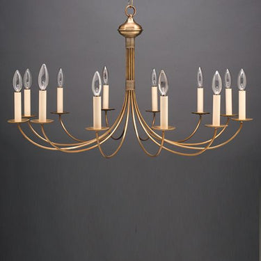 Northeast Lantern 952-LT12 Signature 12 Light 34 inch Chandelier Ceiling Light - Crescent Harbor