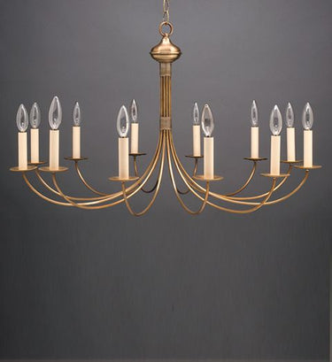 Northeast Lantern 952-LT12 Signature 12 Light 34 inch Chandelier Ceiling Light - Crescent Harbor
