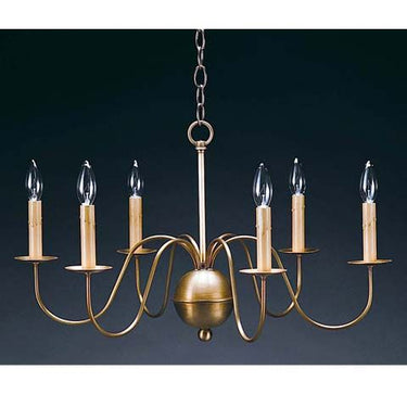Northeast Lantern 969-LT6 Signature 6 Light 26 inch Chandelier Ceiling Light - Crescent Harbor